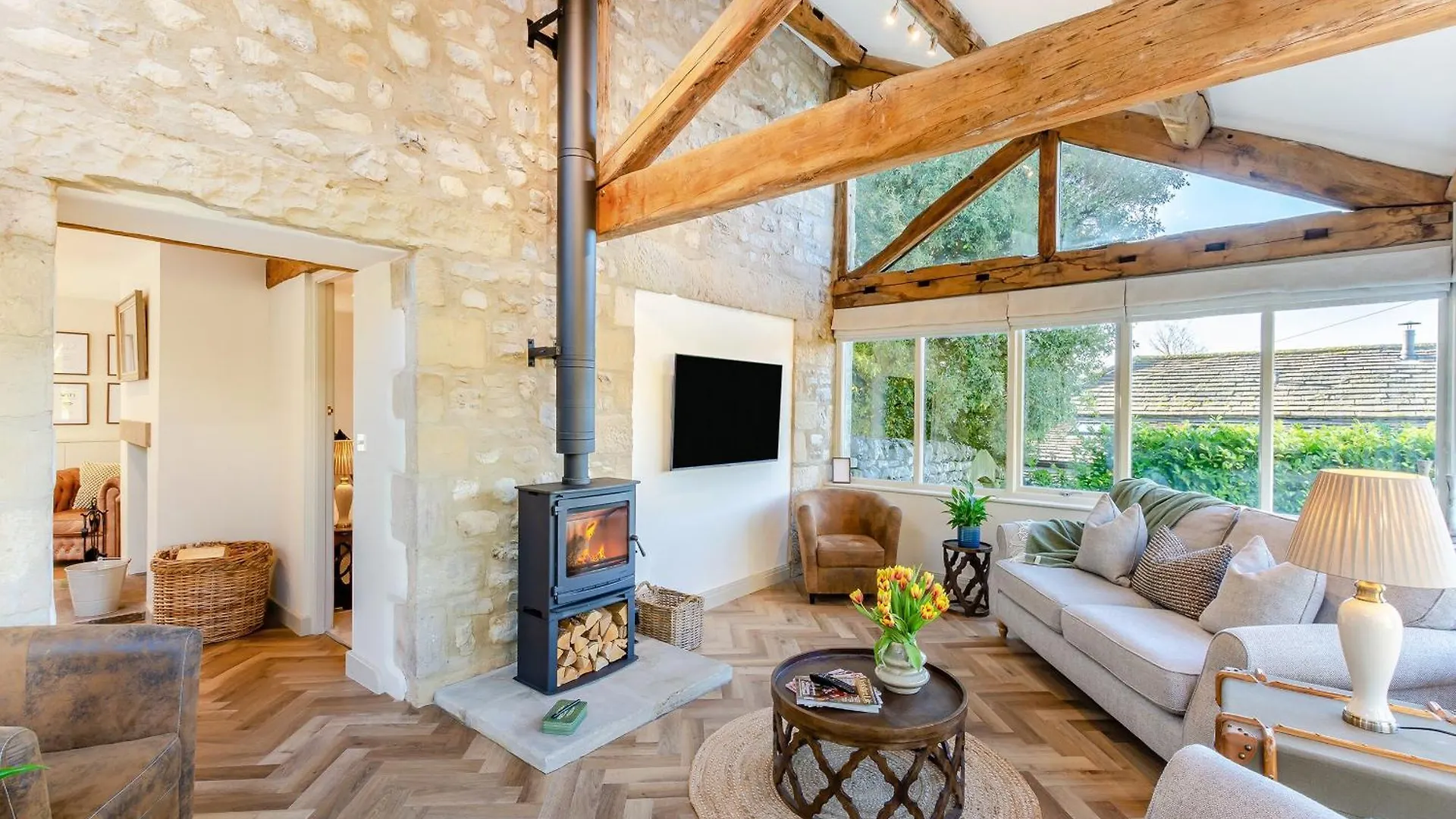 بيت للعطل فيلا Badger Hill Barn مالهام